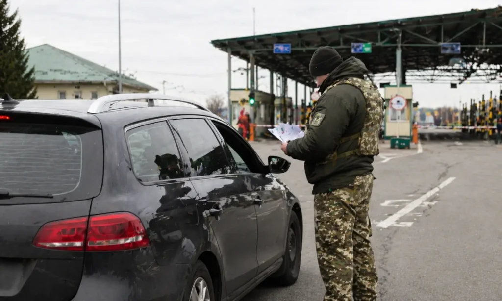 Автомобіль на митному огляді при розмитненні в Україні — перетин кордону з документами