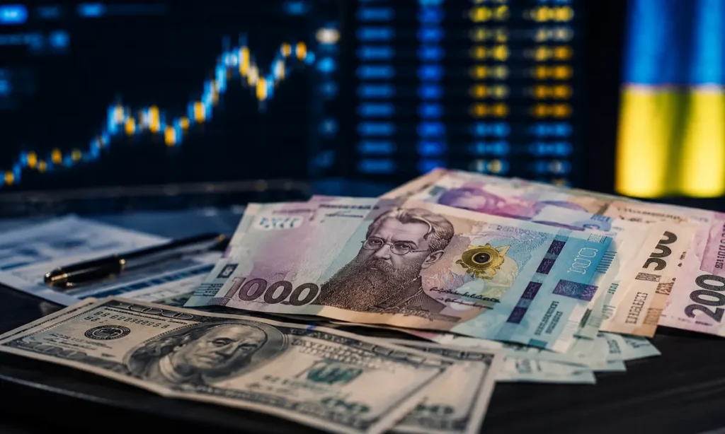 Українські гривні та долари на тлі новин про курс валют 25 травня 2026 року