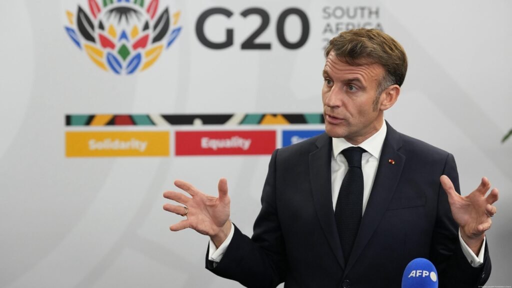 Президент Франції під час міжнародної зустрічі G20