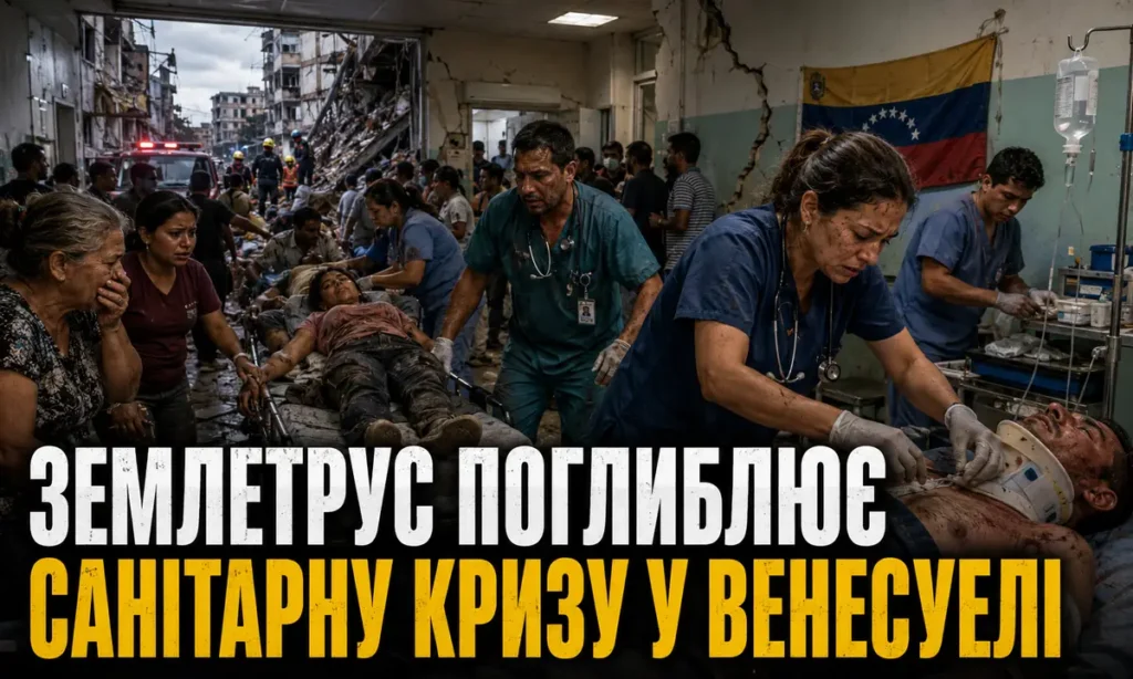 Переповнена лікарня у Венесуелі після землетрусу та санітарної кризи