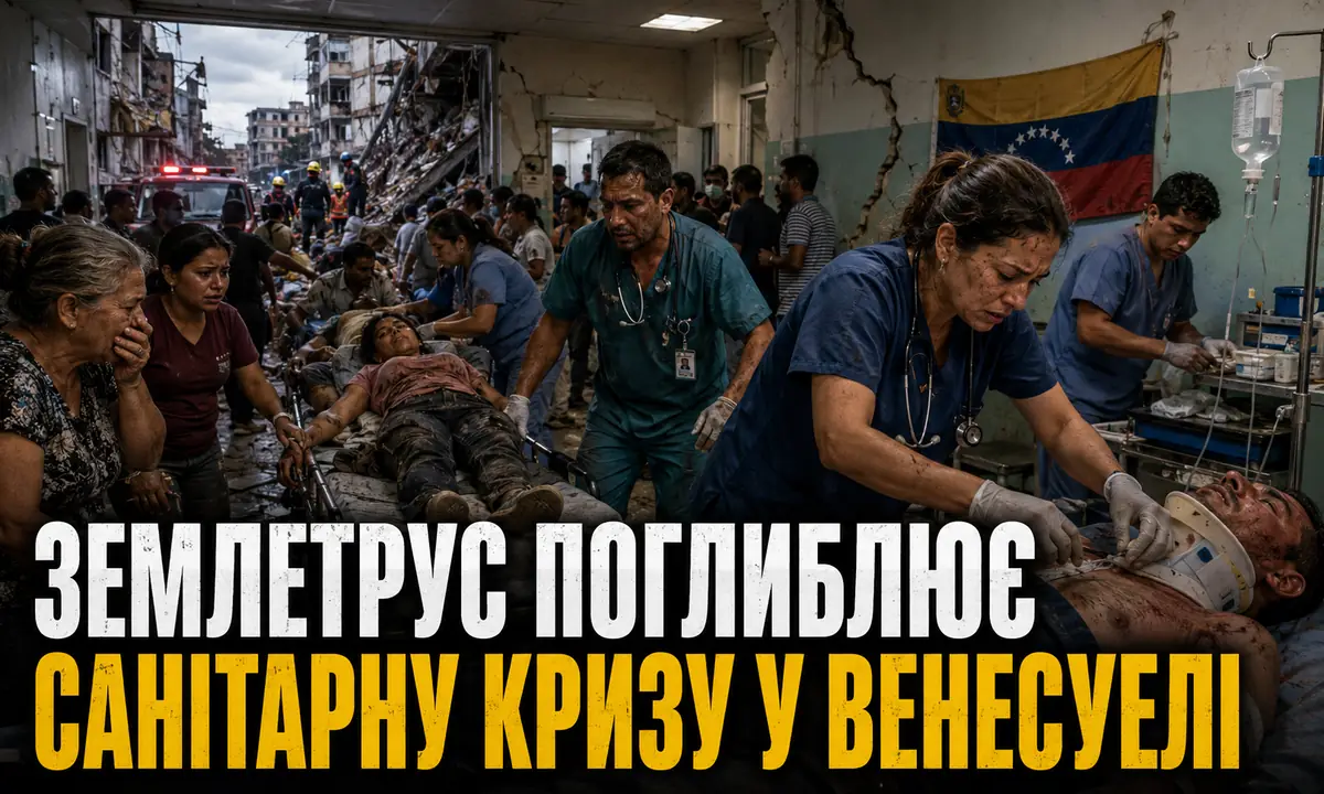 Переповнена лікарня у Венесуелі після землетрусу та санітарної кризи