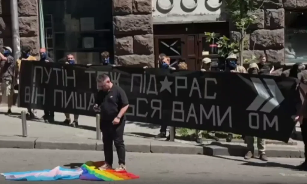Акція противників КиївПрайду в центрі Києва 21 червня 2026 року