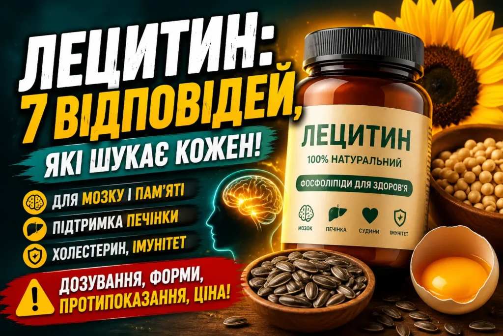 Лецитин у капсулах: для чого потрібен, користь для мозку, печінки та холестерину