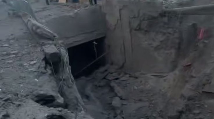 удар Київ біля метро Лук'янівська — зруйнований підземний перехід після атаки