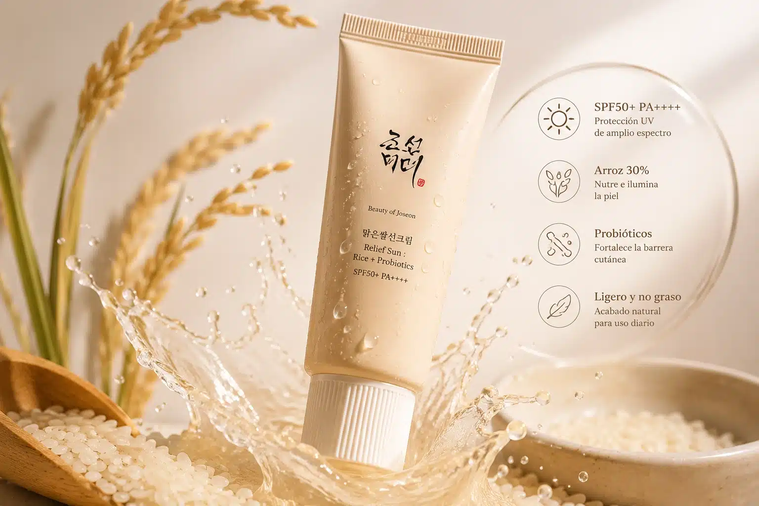 Beauty of Joseon Relief Sun Rice + Probiotics SPF50+ PA++++ — корейський сонцезахисний крем