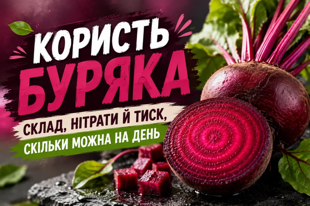 Свіжий буряк з бадиллям, розрізаний навпіл, і нарізані кубики на темній кам'яній поверхні