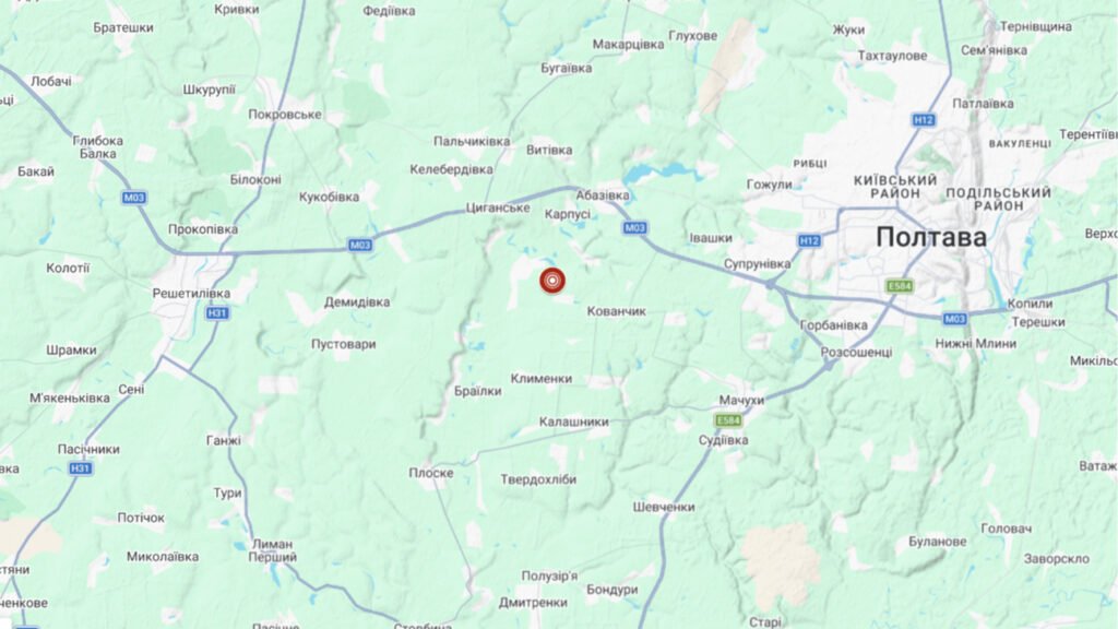 Землетрус Полтава магнітудою 4,2 зафіксовано на Полтавщині сейсмологами