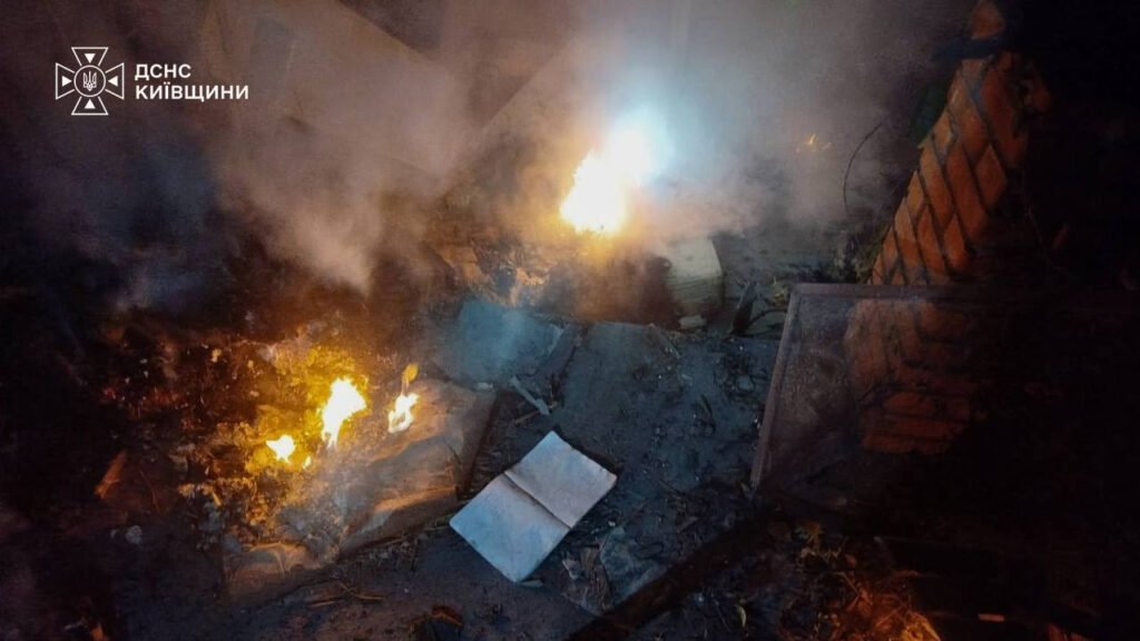 Атака БПЛА на Київщині: пошкоджений склад і наслідки удару безпілотника